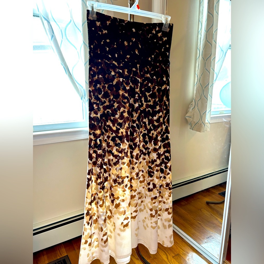 LuLaRoe maxi skirt in size small black, brown tan cream